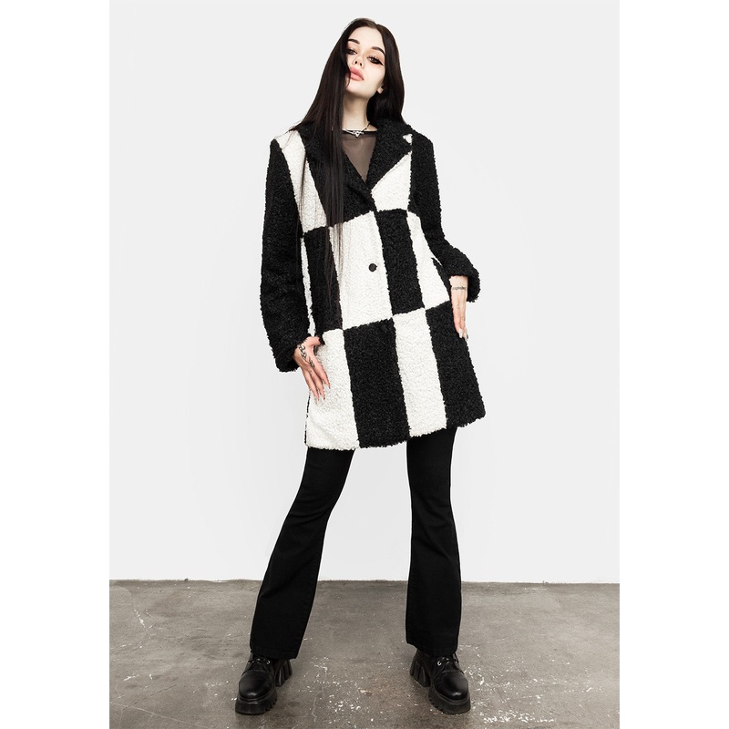 Dreamtime Checkerboard Teddy Coat