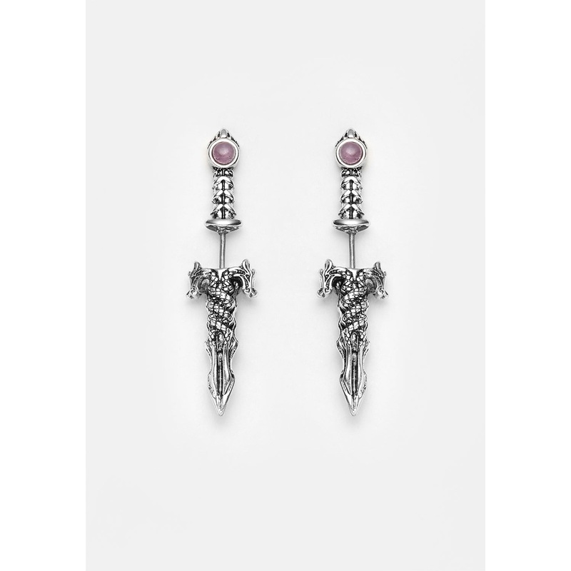 RITUAL AMETHYST SPLIT EARRINGS