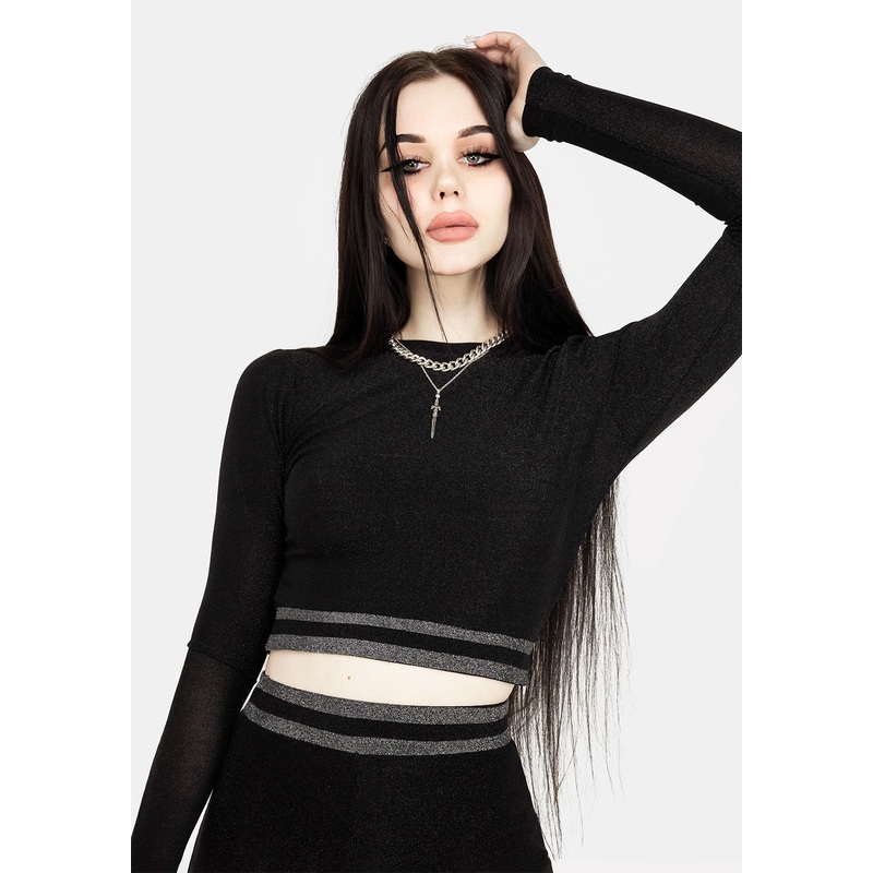 Roxy Glitter Crop Top
