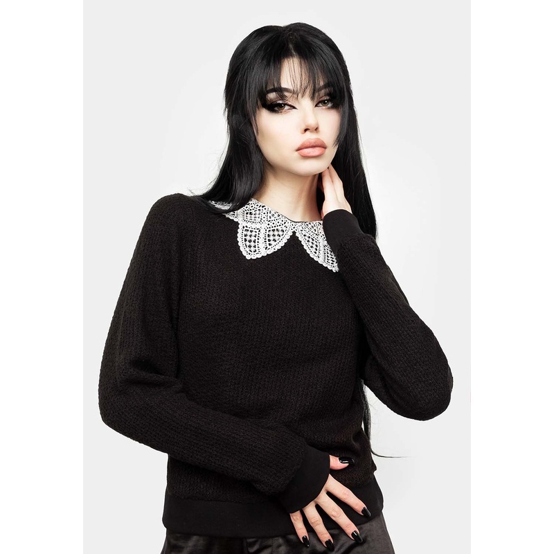 Sanctum Lace Collar Jumper
