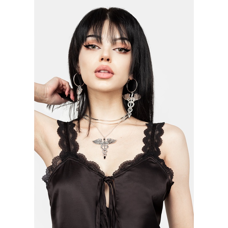 SUCCUBUS SATIN LACE CAMI