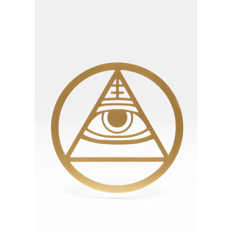 ALL-SEEING EYE BRASS COASTER