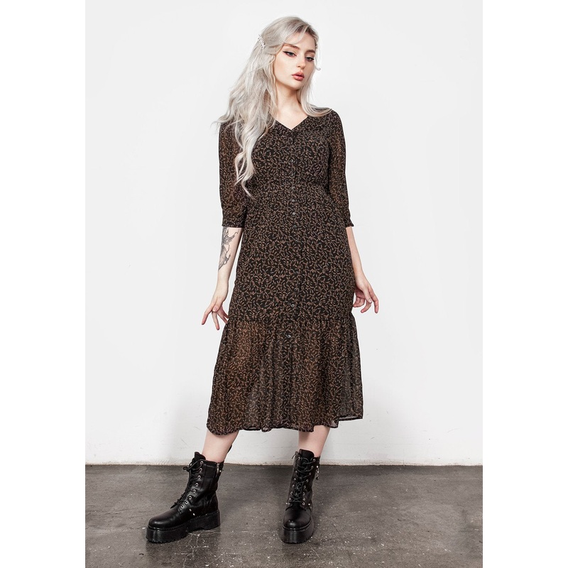 Delphinium Button Up Midi Dress