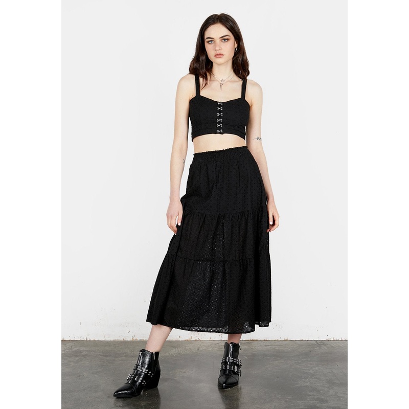 Freya Tiered Broderie Skirt