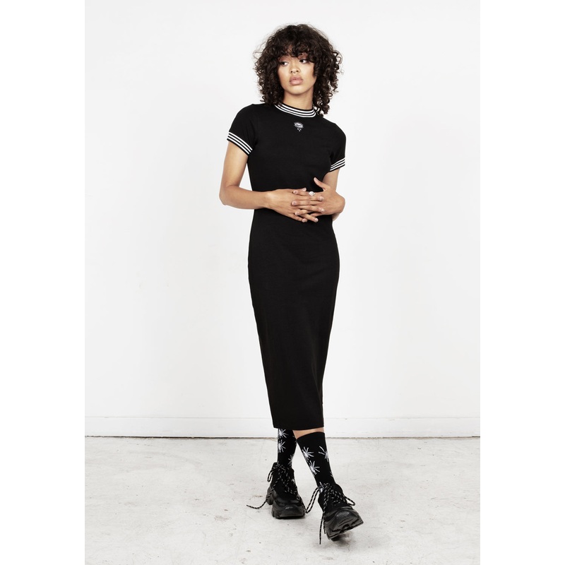 Monica Side Split Midi Dress