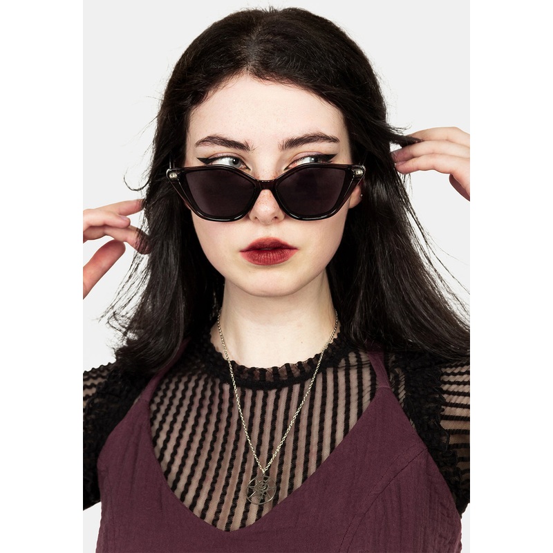 Studded Cat Eye Sunglasses