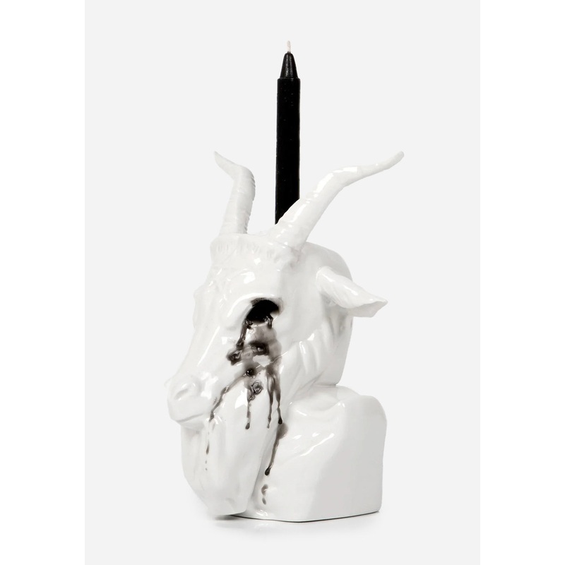 Crying Baphomet Candle Holder