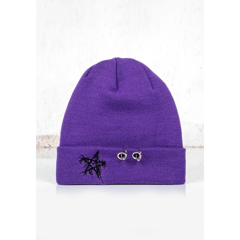 Pentagram Beanie Purple