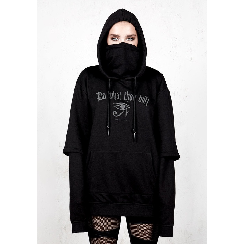 Thelema Face Cowl Hoody