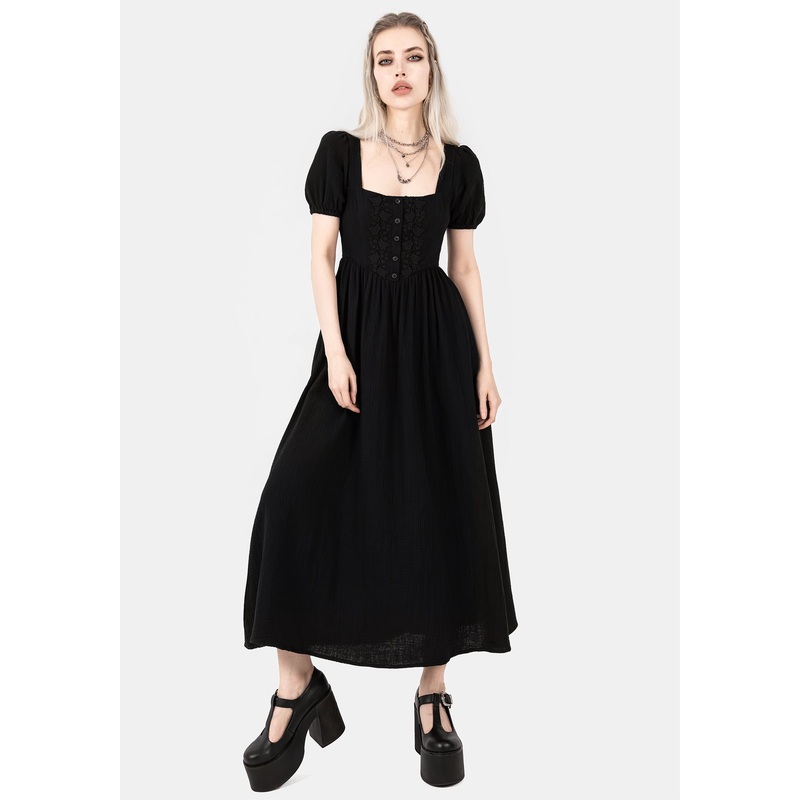 Alder Cotton Detail Midaxi Dress