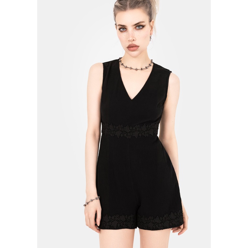 Alder Cotton Ivy Detail Playsuit