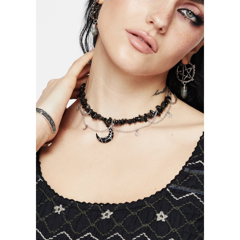 Asrai Moon Pendant Necklace