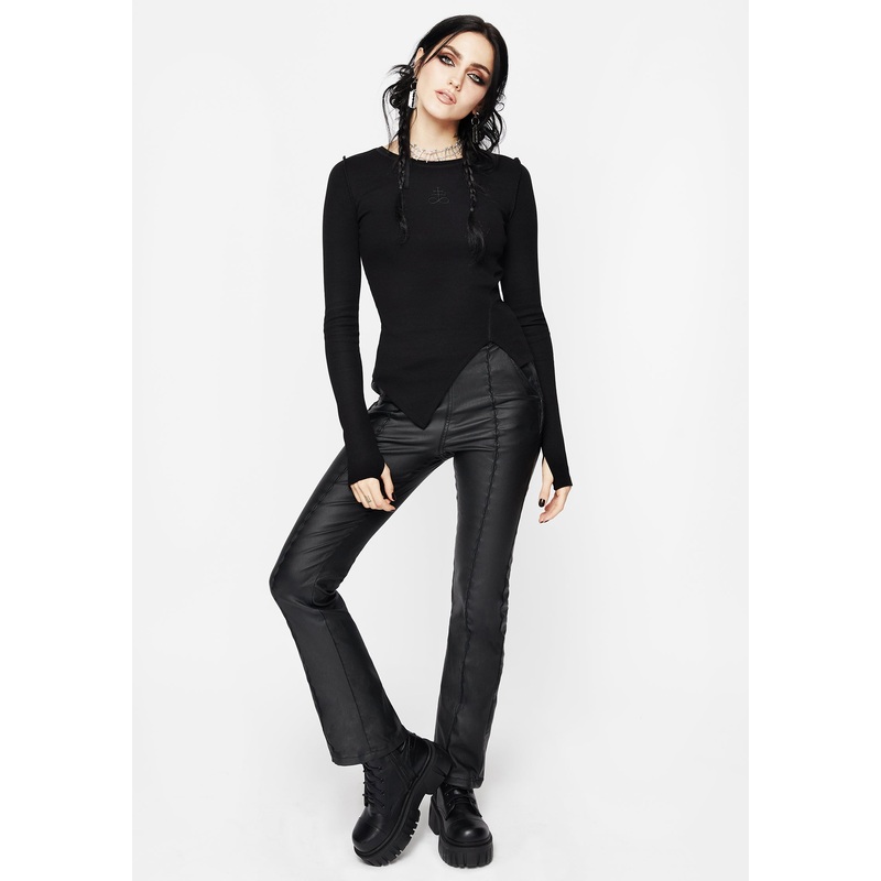 Bane Leather Flare Pant