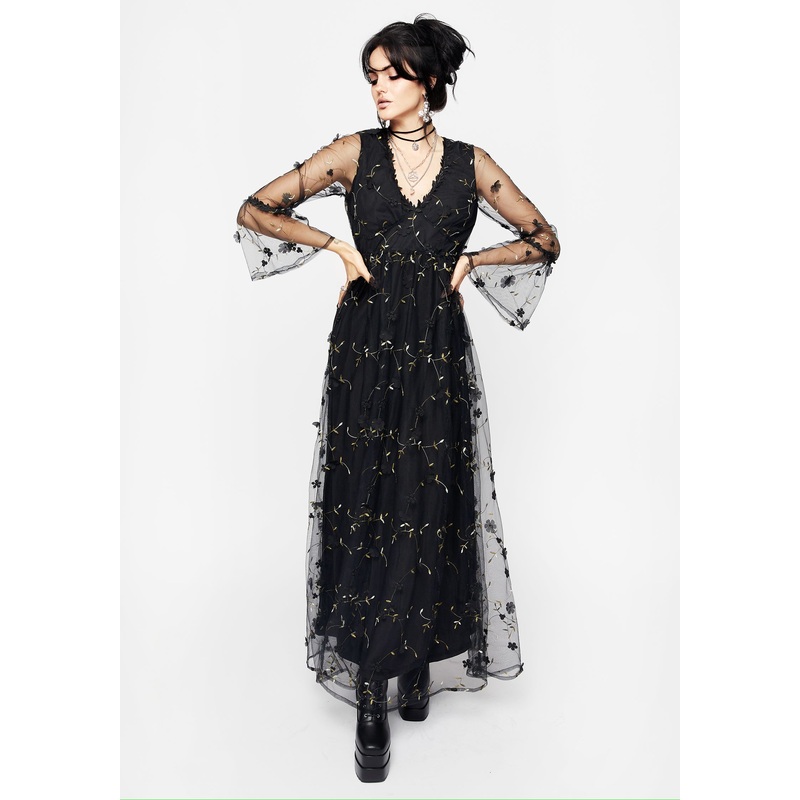 Chrysanthi Applique Maxi Dress
