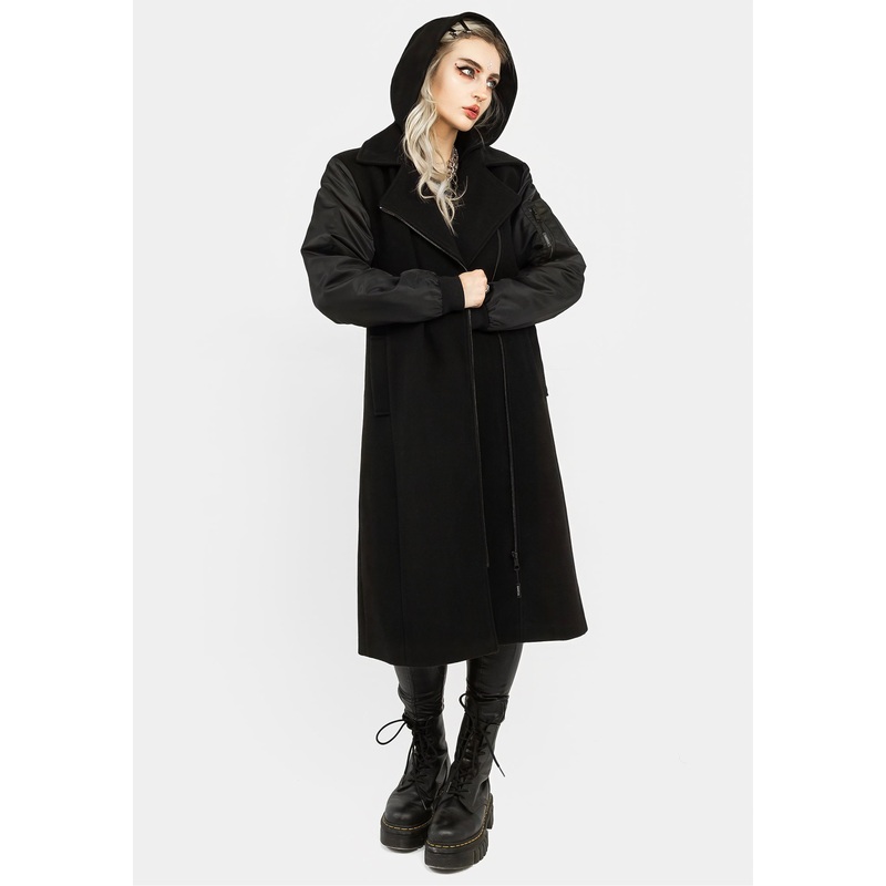 Doomsday Bomber Coat with Detachable Hood