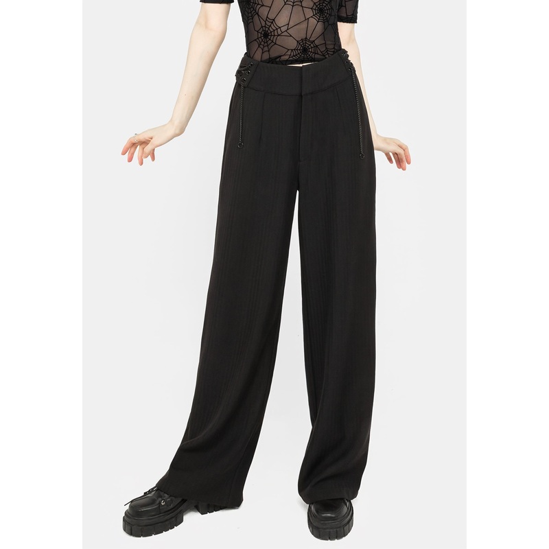 Juno Straight Leg Chain Detail Trousers