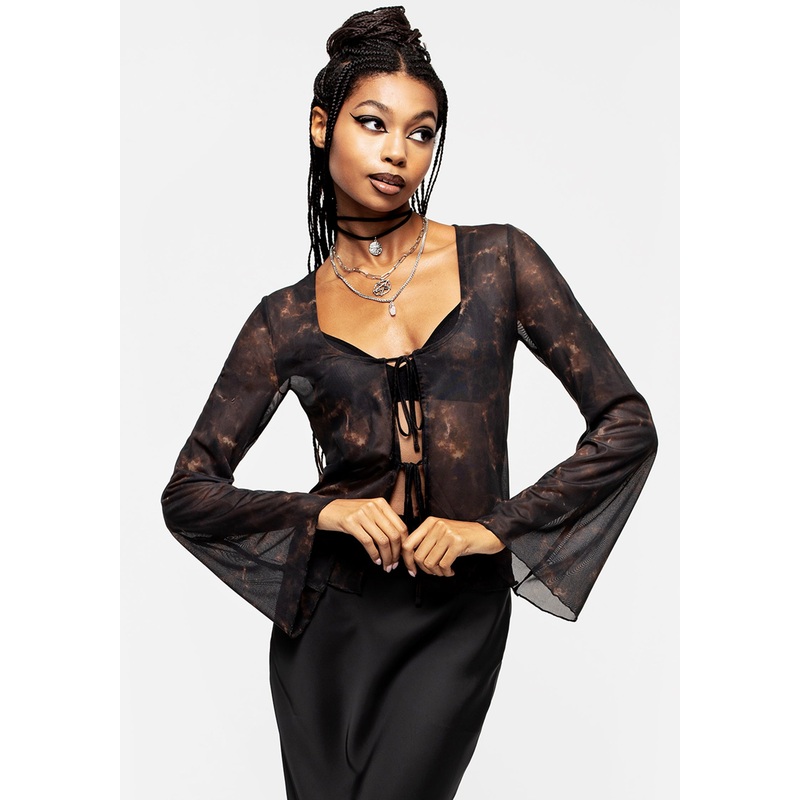 Korrigan Tie Dye Mesh Top