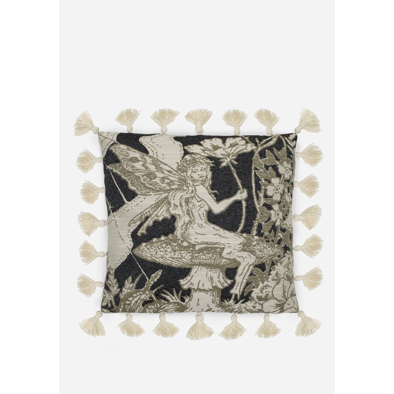 Maypole Fairies Tassel Trim Tapestry Cushion