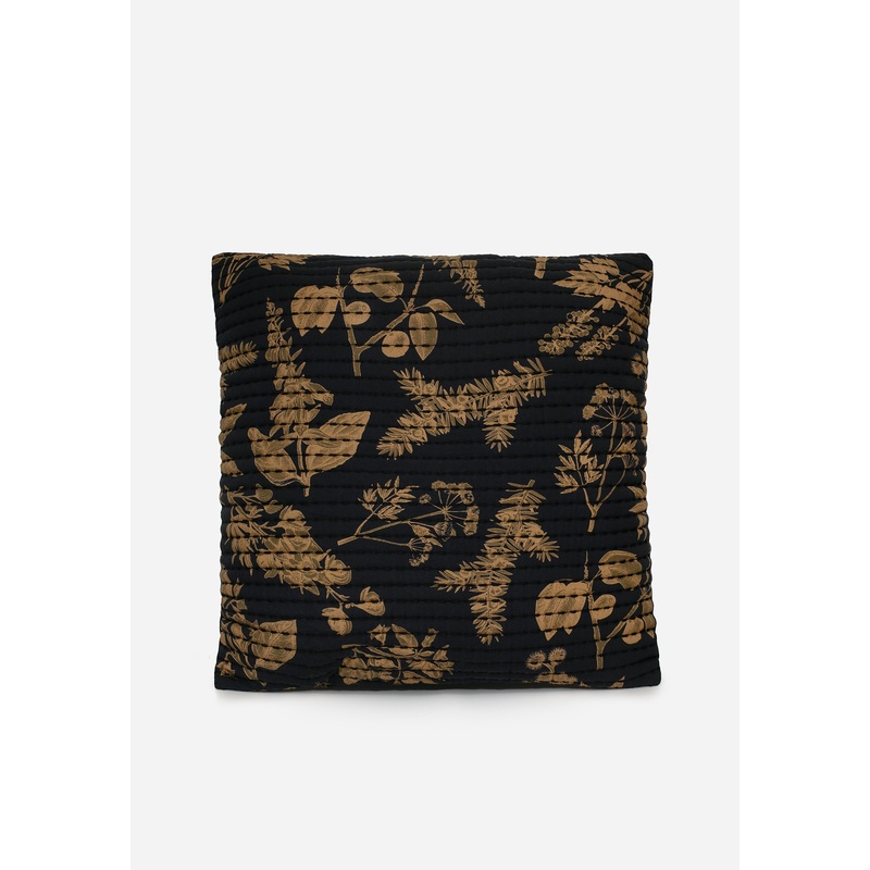 Poisonous Plants Floral Print Cotton Throw Cushion