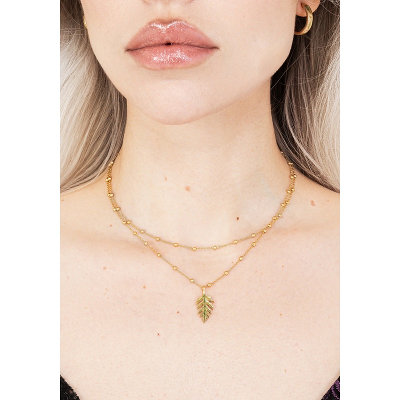 Alderwood Fern Double Layered Necklace