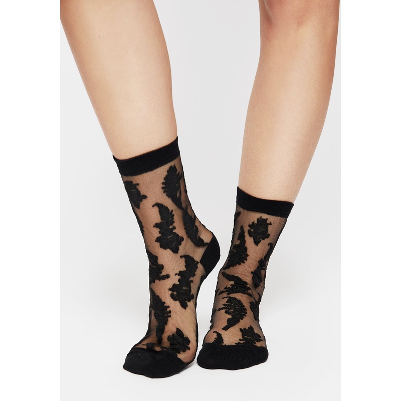 Esoteric Fern Lace Socks