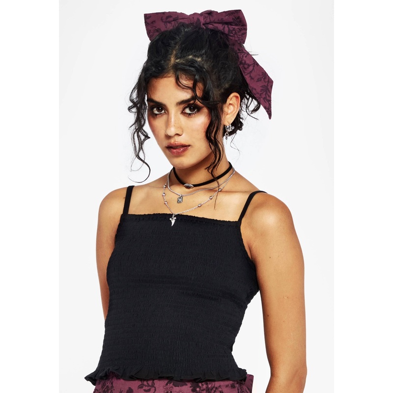 Helia Cotton Shirred Cami Top