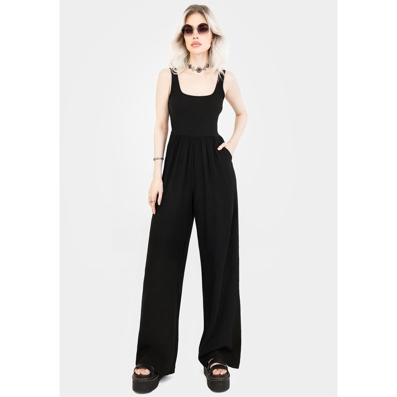 Herne Contrast Wide Leg Jumpsuit