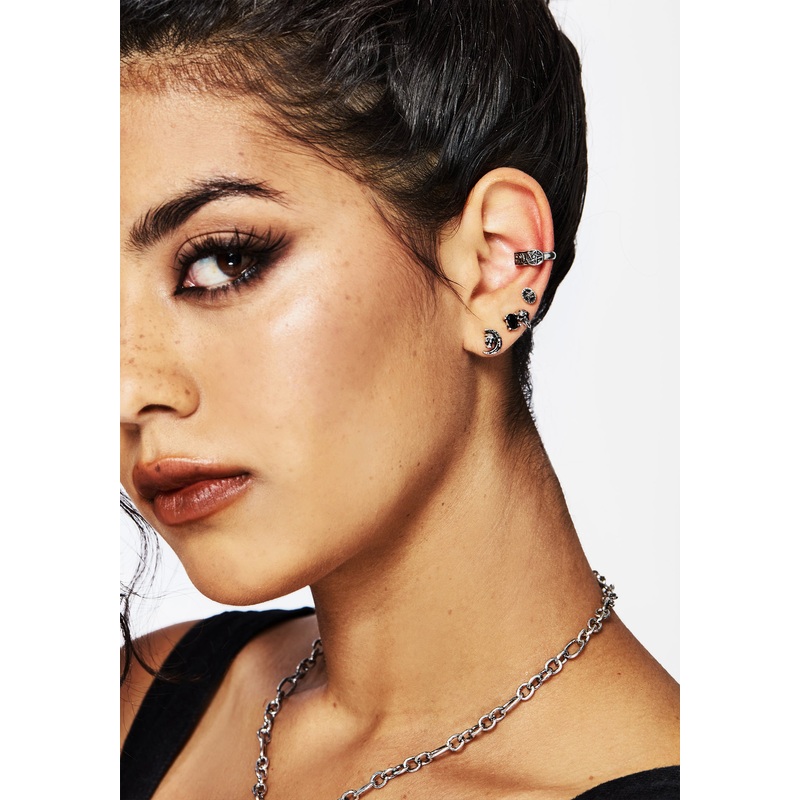 Moira Skull Stud Earrings Set
