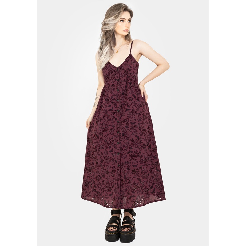 Morgana Cotton Broderie Cami Midaxi Dress