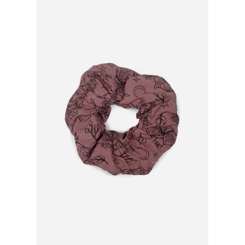 Roxana Moth Foxglove Hair Scrunchie