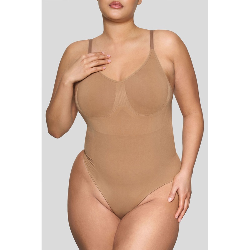BOOMBA | Caramel Bodysuit Thong Shapewear