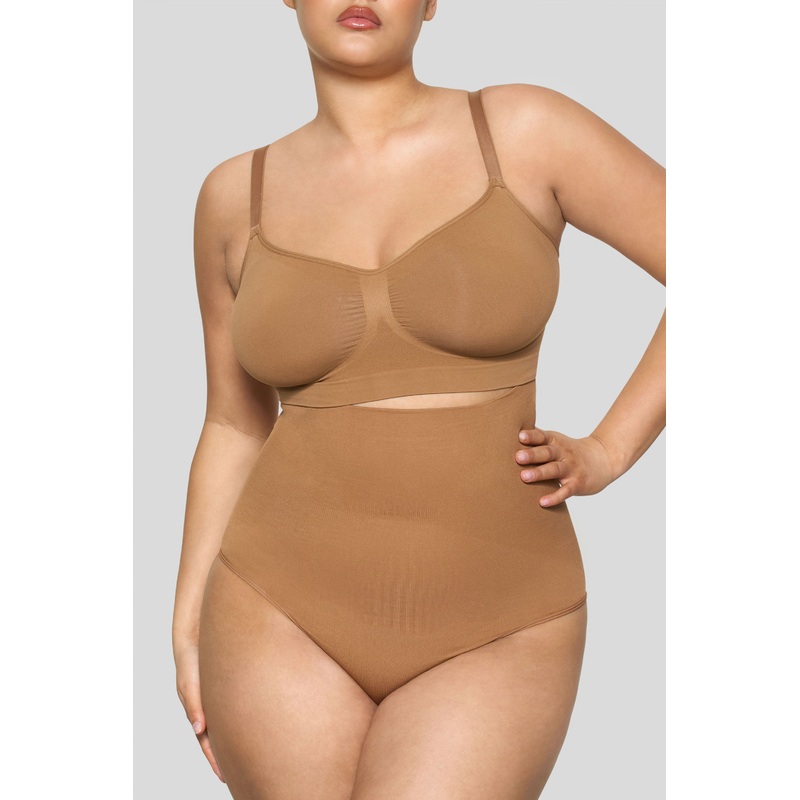 BOOMBA | Caramel High-Waisted Thong Shapewear