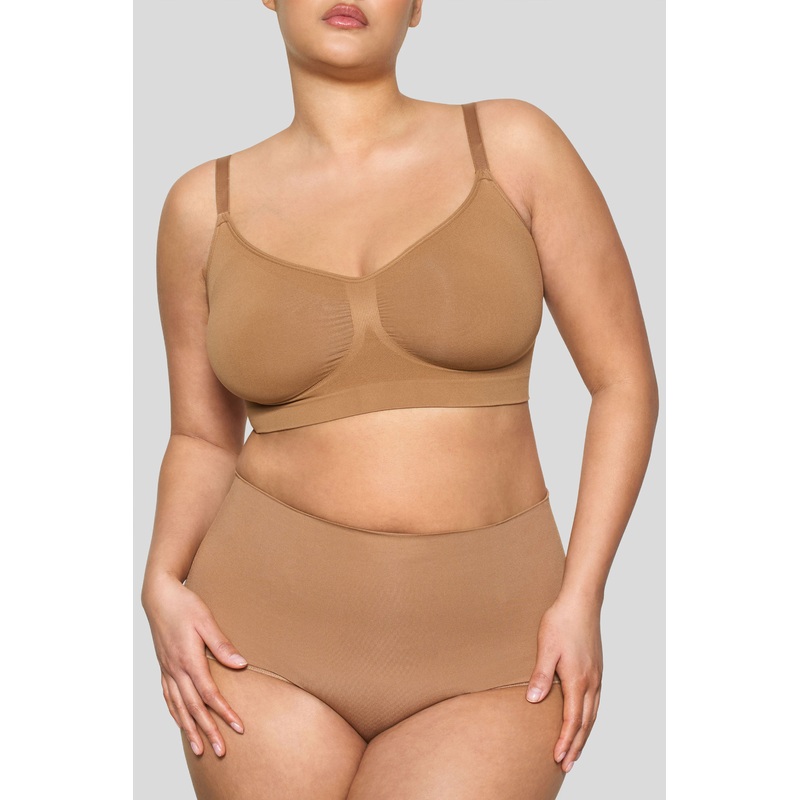 BOOMBA | Caramel Short-Waisted Thong Shapewear