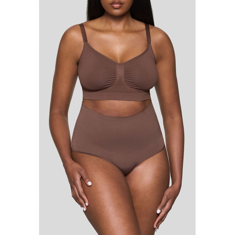 BOOMBA | Cocoa Short-Waisted Thong Shapewear