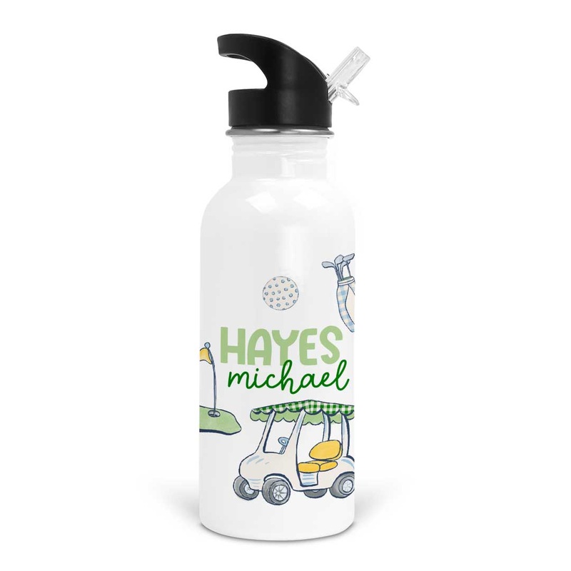 Country Club Cuties Personalized Kids Water Bottle | Blue