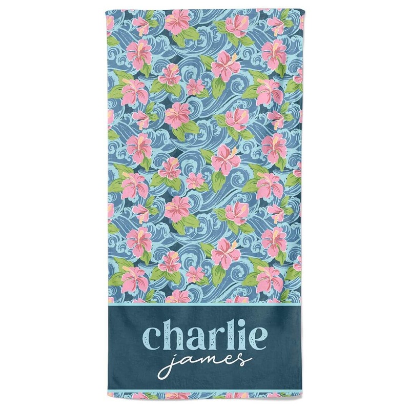 Ohana Personalized Kids Beach Towel