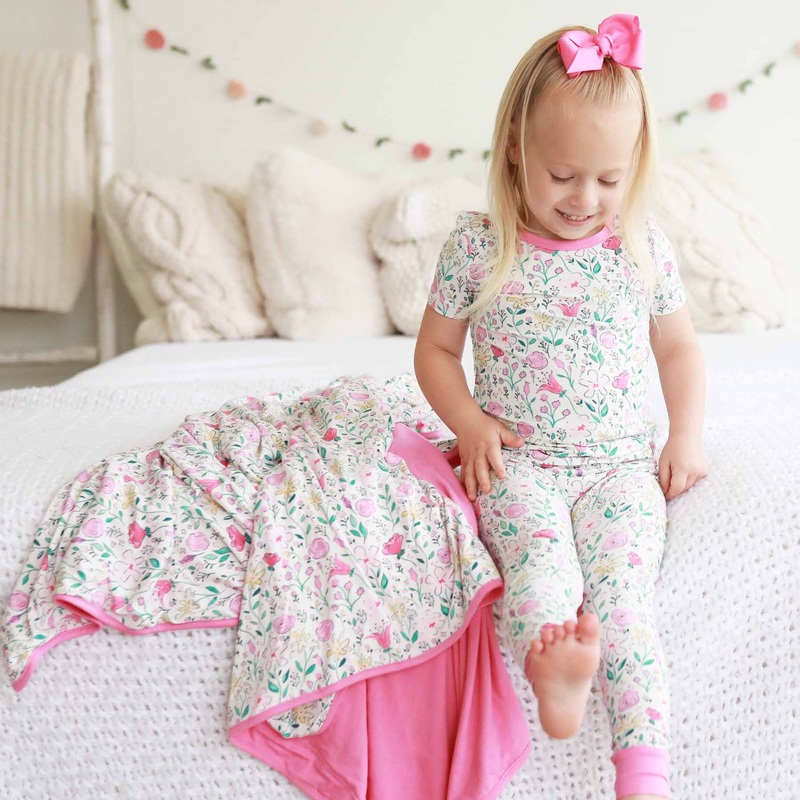 Paris Petals Two Piece Pajama Set