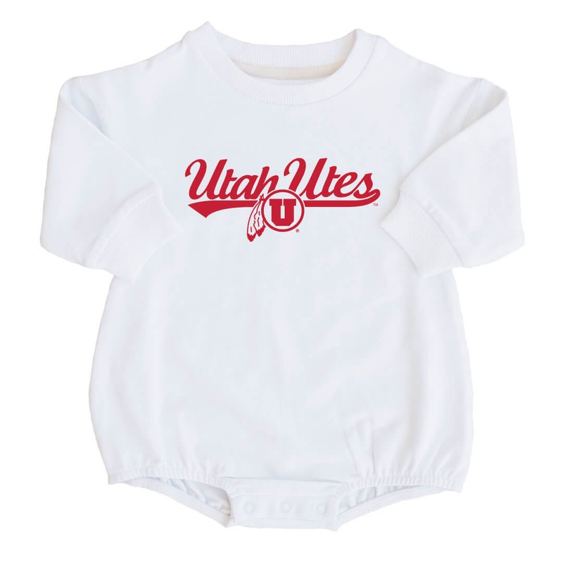 University of Utah | UU Graphic Sweatshirt Bubble Romper
