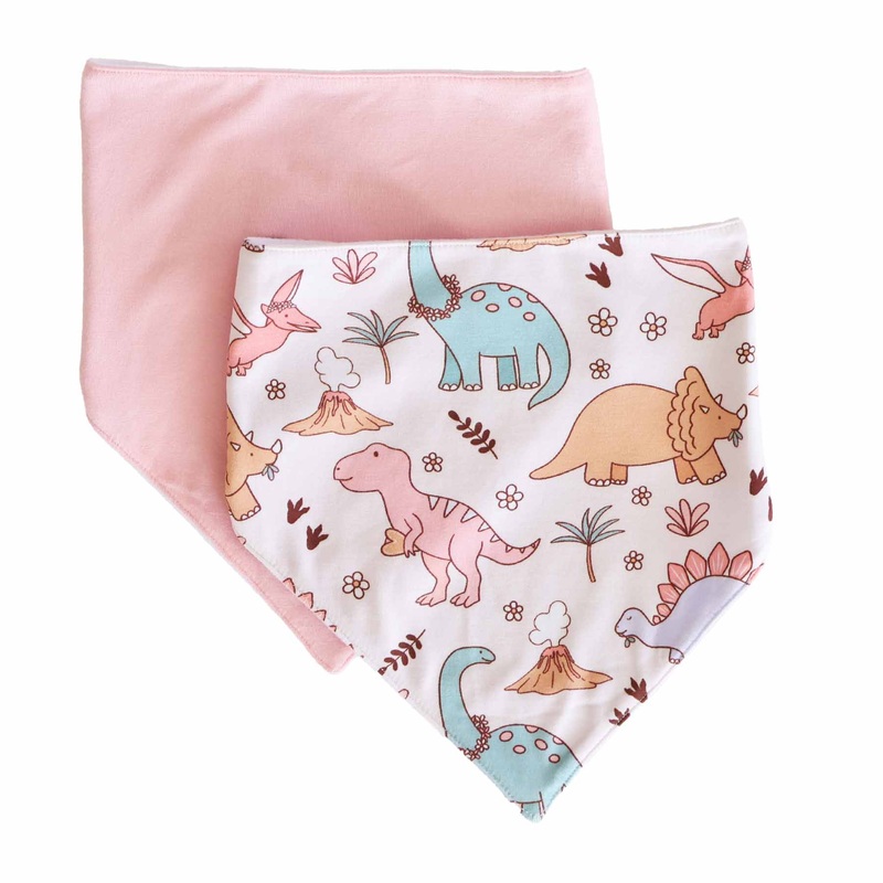 Dolly’s Dinos 2pc Bandana Bibs