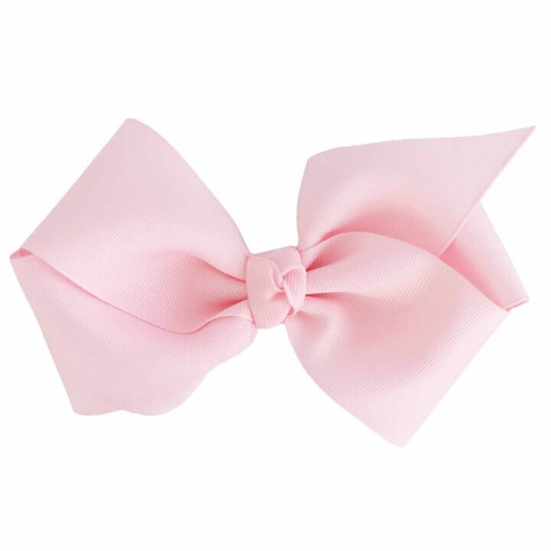 Large Ribbon Bow With Clip | Pretty Pink