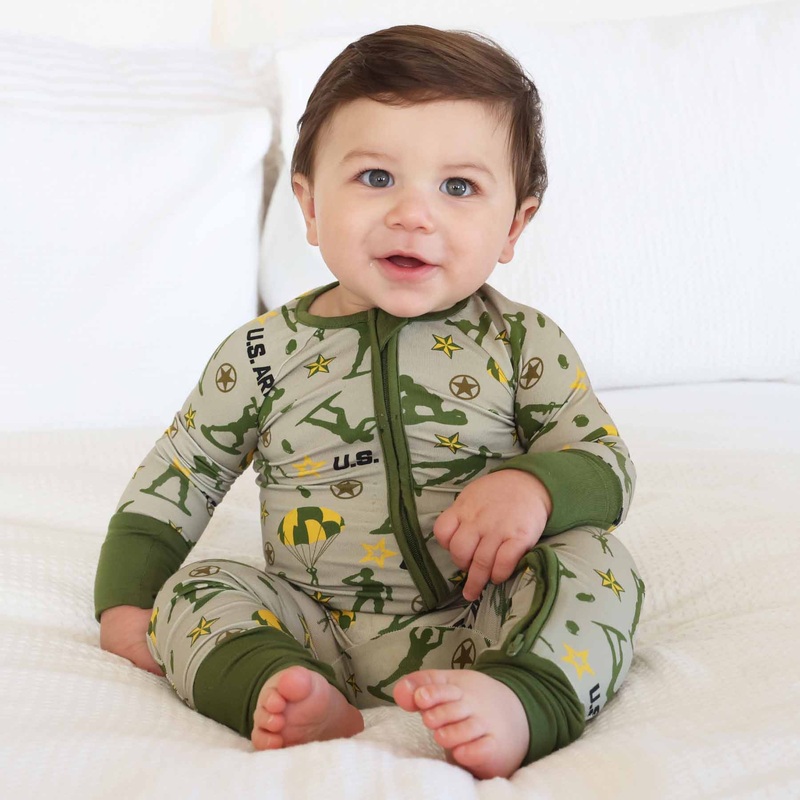 U.S. Army Convertible Zip Romper