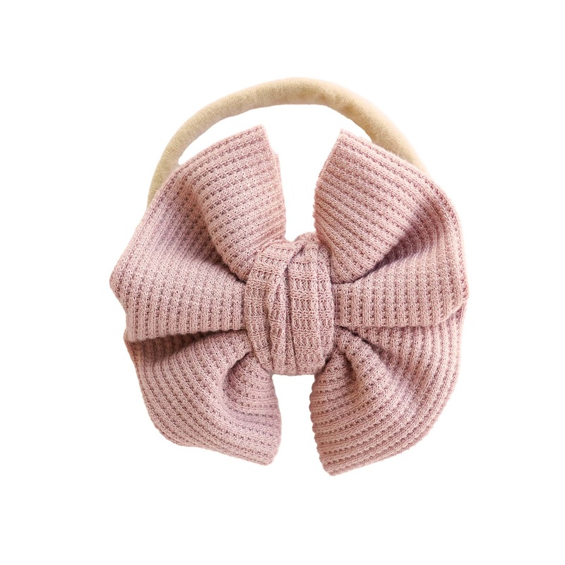 Bamboo Waffle Bow Headbands