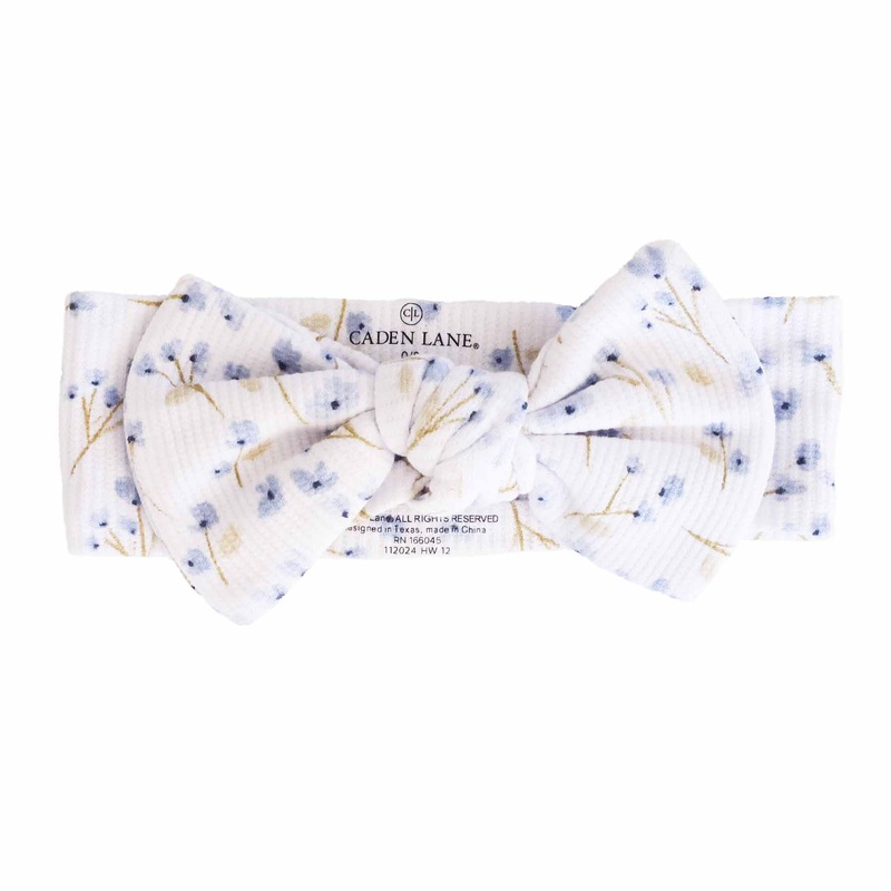 Blake’s Blooms Bamboo Waffle Knit Large Bow Headwrap