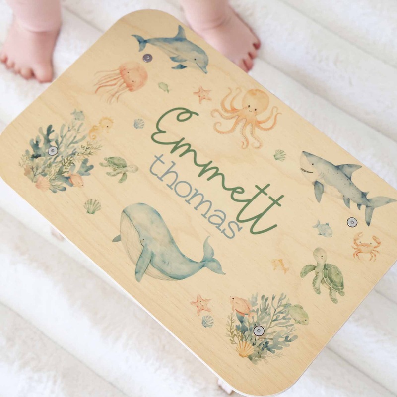 Kids Personalized Step Stool | Sea Cuties