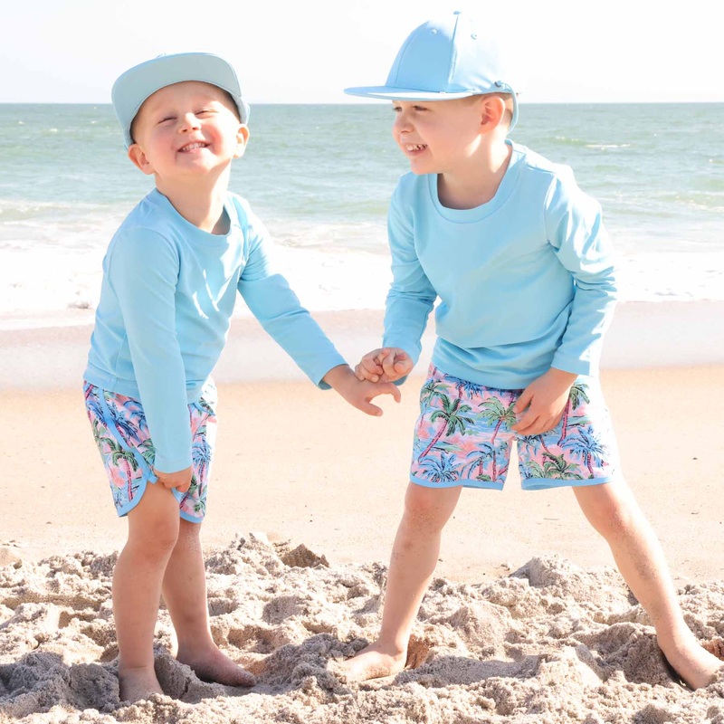 Long Sleeve Rash Guard Shirt | Pastel Blue