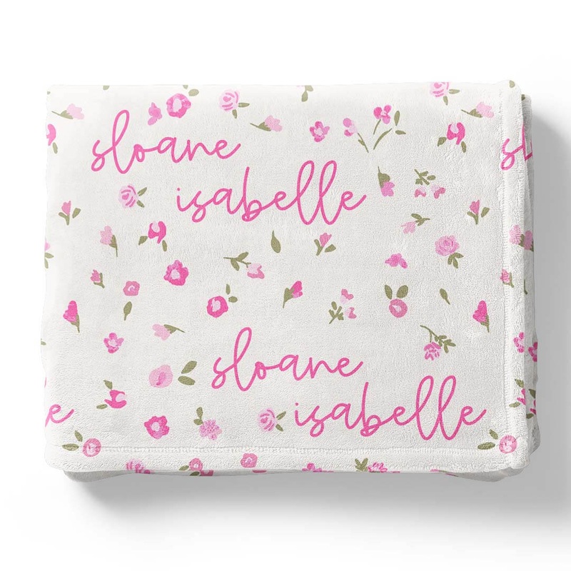 Penny’s Posies Personalized Kids Blanket
