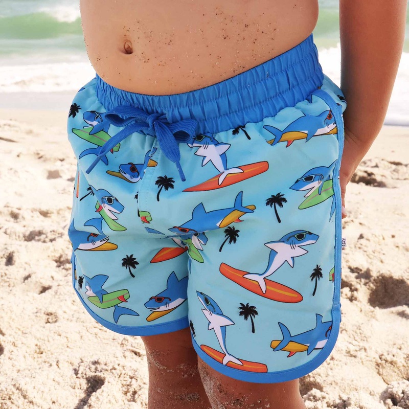 Boy’s Swim Trunks | Surfin’ Sharks