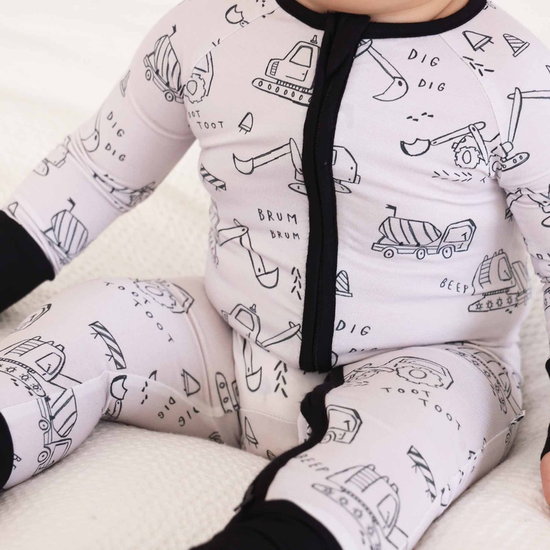 Doodle Dozers Convertible Zip Romper