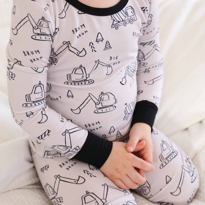 Doodle Dozers Two Piece Pajama Set
