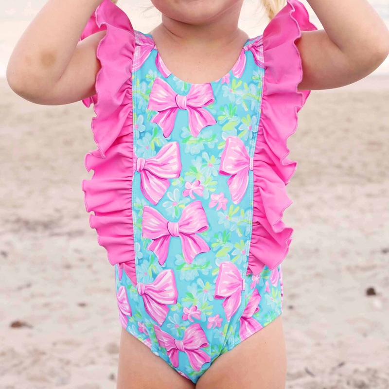 Double Ruffle One Piece | Beachy Bows